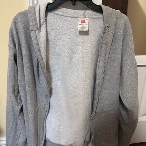 Gray Zip-Up Hoodie